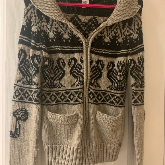 Knitted zip sweater - Picture 2 of 4
